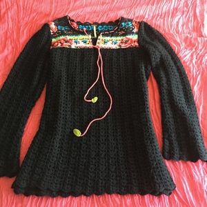 FINAL PRICE Free People Crochet Sweater